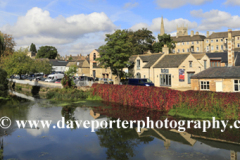 Autumn, river Welland, town of Stamford