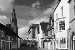 Architecture along St Marys street, Stamford