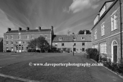 Georgian buildings around Folkingham village green