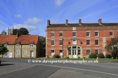 Georgian buildings around Folkingham village green