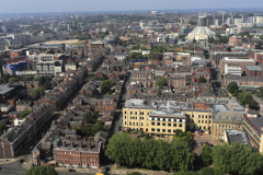 View of Liverpool city from the Anglican Cathedral