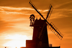 Sunset, Cley Windmill, Cley-next-the-Sea village