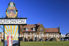 Town sign on the Green, Hunstanton