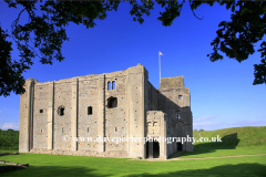 Summertime view of the ruins of Castle Rising Castle