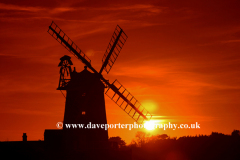 Sunset over Cley Windmill, Cley Next the Sea village