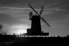 Sunset, Cley Windmill, Cley-next-the-Sea village