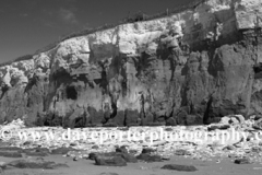 The beach and Brownstone Cliffs, Hunstanton