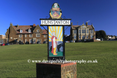 Town sign on the Green, Hunstanton town