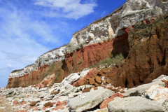 The beach and Brownstone Cliffs, Hunstanton