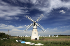 Thurne windmill, river Thurne, Norfolk Broads