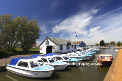 Boats at Potter Heigham village, river Thurne