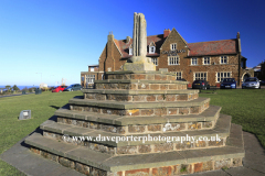 Stone memorial cross on the Green, Hunstanton