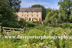 Watermill, river Nene, village of Warmington