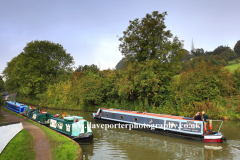 Narrowboats, Grand Union Canal, Braunston village