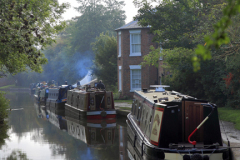 Narrowboats, Grand Union Canal, Braunston village