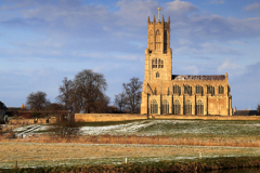 St Marys Church, river Nene, Fotheringhay