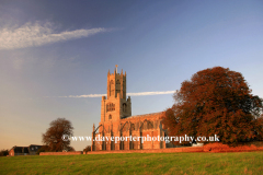 Sunset St Marys church Fotheringhay village