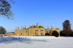 Winter snow over Kirby hall