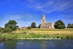 St Marys Church, river Nene, Fotheringhay village