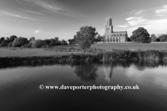 St Marys Church, river Nene, Fotheringhay