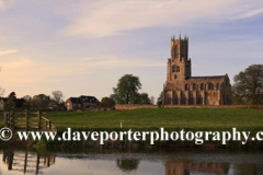 St Marys Church, river Nene, Fotheringhay