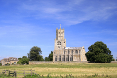 St Marys Church, river Nene, Fotheringhay