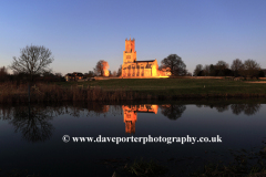 Nightime view of St Marys Church, Fotheringhay