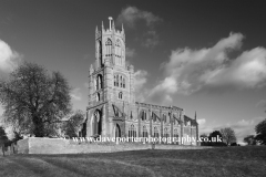 St Marys Church, river Nene, Fotheringhay