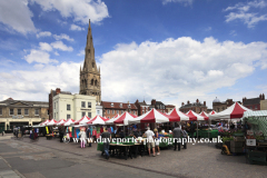 Market square, Church of St Mary, Newark on Trent