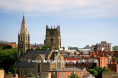 St Marys church and Rooftops, Nottingham City