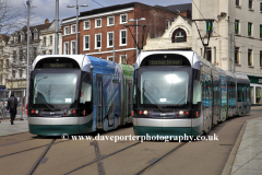 Electric trams in Nottingham City