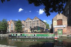 Narrowboats, Nottingham Canal, Waterfront area