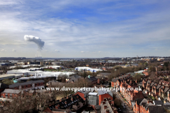 Rooftop view over Nottingham City