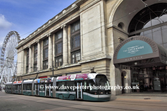 Tram outside the Exchange Buildings, Nottingham