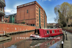 Narrowboats, Nottingham Canal, Waterfront area