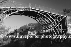 The bridge over the river Severn, Ironbridge town