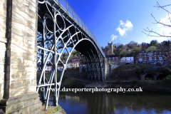 The bridge over the river Severn, Ironbridge town