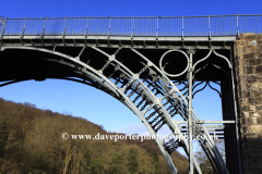 The bridge over the river Severn, Ironbridge town