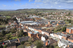 Rooftops of Ludlow from St Laurences church