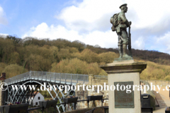 War memorial, river Severn, Ironbridge town