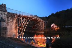 The bridge over the river Severn, Ironbridge town