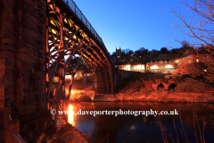 The bridge over the river Severn, Ironbridge town