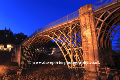 The bridge over the river Severn, Ironbridge town