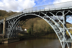 The bridge over the river Severn, Ironbridge town