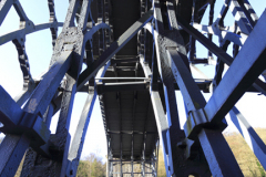 The bridge over the river Severn, Ironbridge town