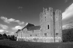 Stokesay Castle manor house, Craven Arms village