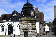 Spring view of Much Wenlock town