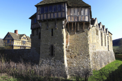 Stokesay Castle manor house, Craven Arms village