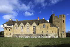 Stokesay Castle manor house, Craven Arms village