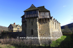 Stokesay Castle manor house, Craven Arms village